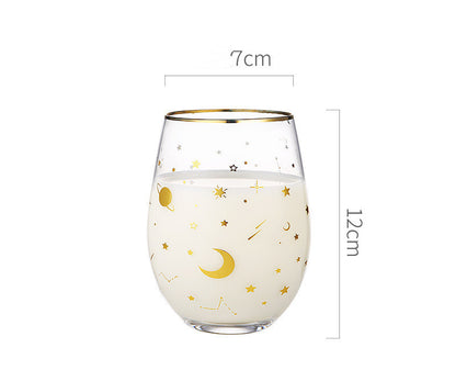 Simple Star Glass Cup Nordic Transparent Water Cup