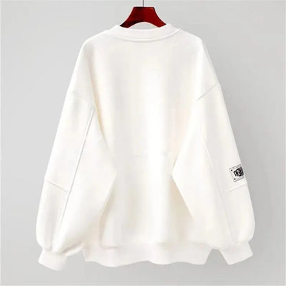 Lazy Style Loose Long Sleeved Spring Student Top