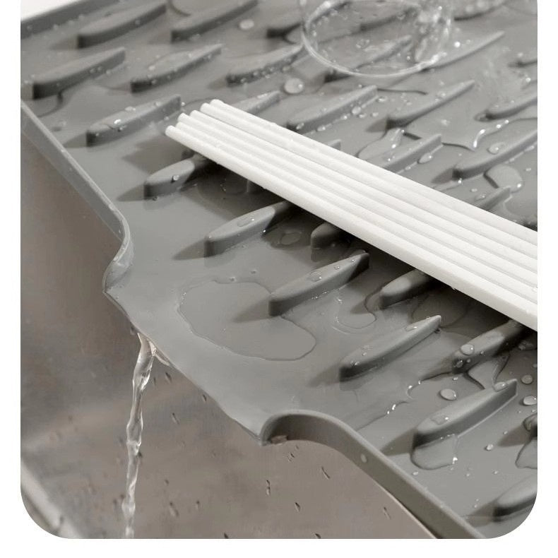 Silicone Drain Pad On Countertop Slope