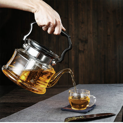 Heat-resistant Borosilicate Open Fire Heating Chinese Scented Teapot