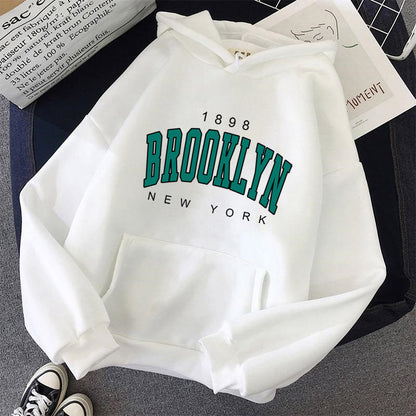 Women's Printed Couple Pullover Sweatshirt Loose