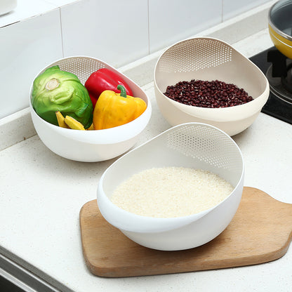 Kitchen Supplies Household Basin Plastic Fruit And Vegetable Draining Basket