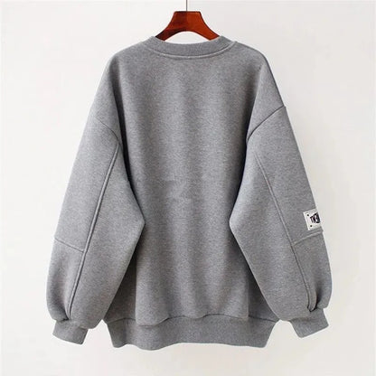 Lazy Style Loose Long Sleeved Spring Student Top