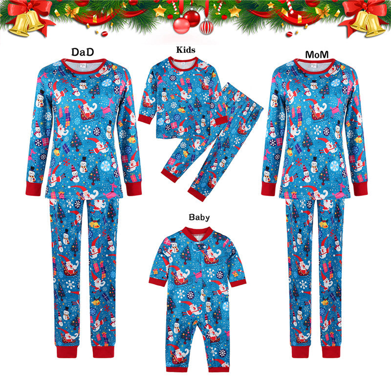 Parent-Child Christmas Pajamas Leisure Wear Set