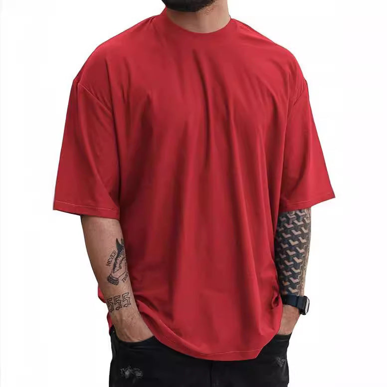 Loose Plus Size Solid Color T-shirt Top