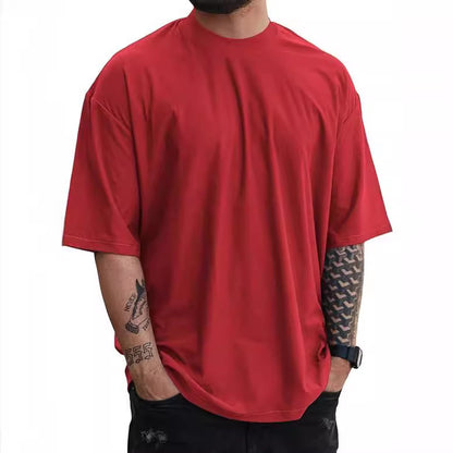 Loose Plus Size Solid Color T-shirt Top