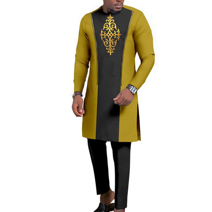 Men's Bronzing Cotton Two-piece Set