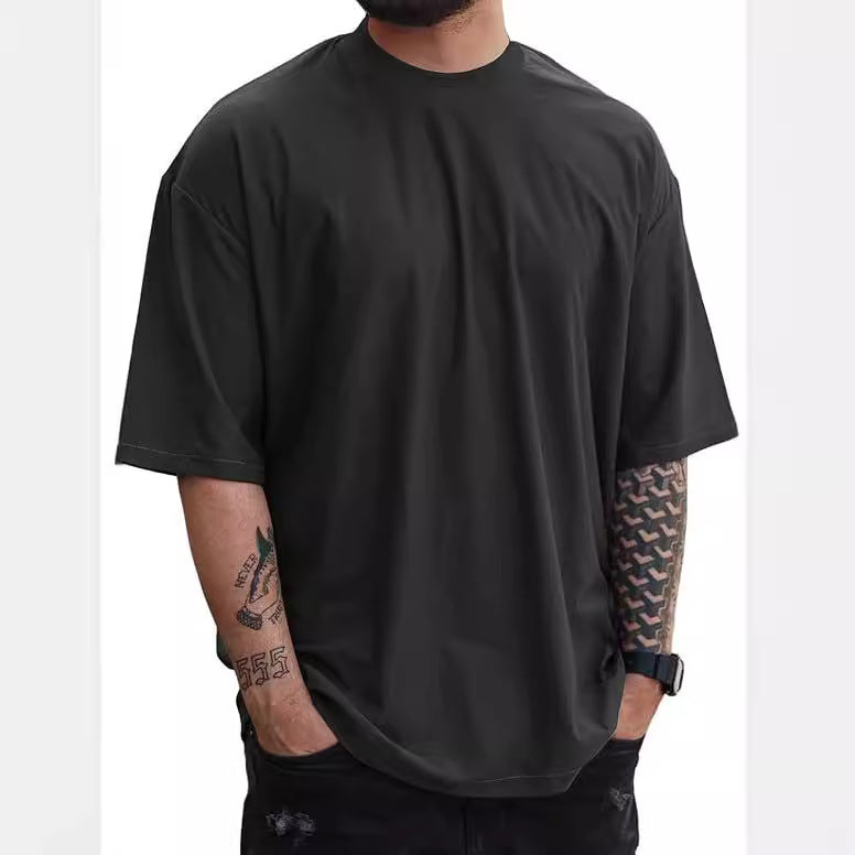 Loose Plus Size Solid Color T-shirt Top