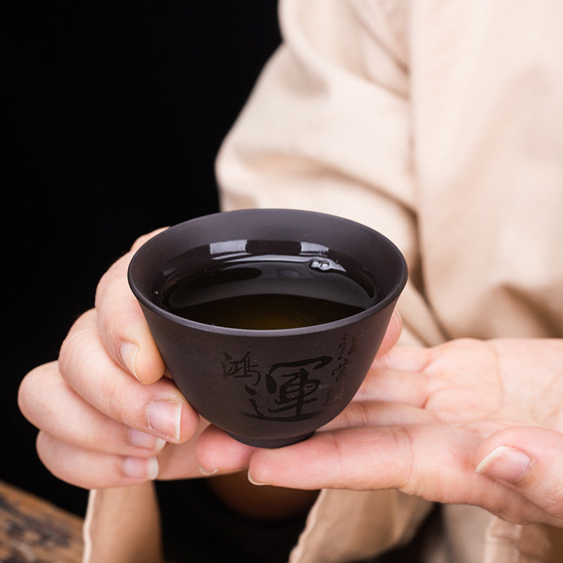 Zisha Travel One Pot Four Cups Portable Tea Set