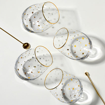 Simple Star Glass Cup Nordic Transparent Water Cup