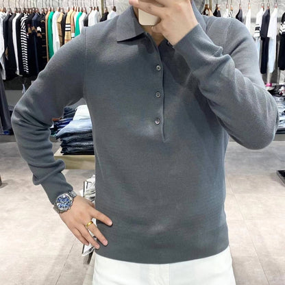 Knitted Long Sleeve Casual Bottoming Shirt