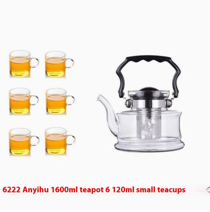 Heat-resistant Borosilicate Open Fire Heating Chinese Scented Teapot