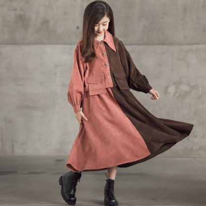 Fashion Dress Two Piece Parent Child Trend