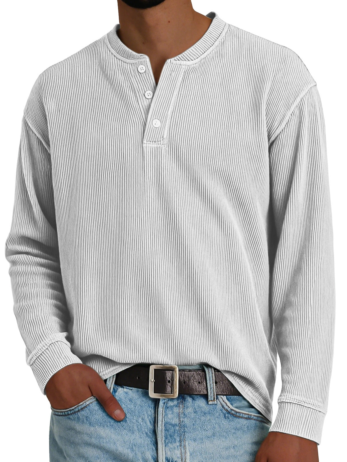 Premium Solid-color Comfortable Long-sleeve Design