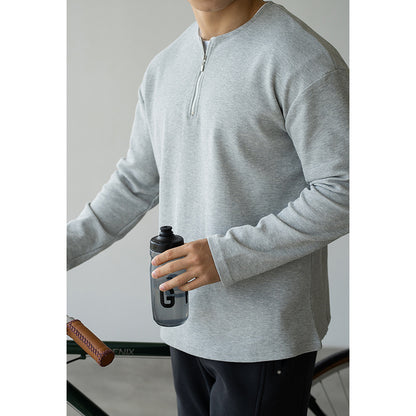 Spring Lapel T-shirt Solid Color Commute Loose Bottoming Shirt
