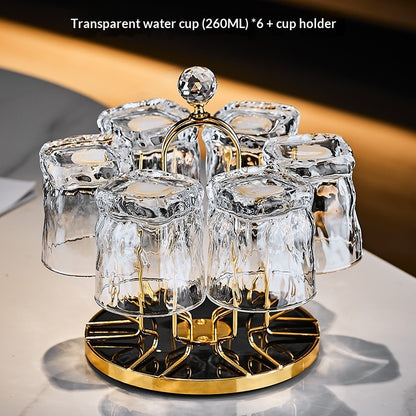 Premium Twisted Glass Drinking Heat-resistant Tea Guest-serving Cup Set