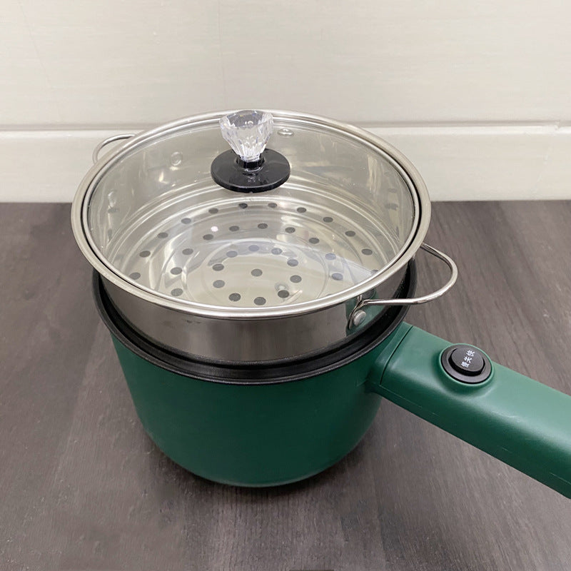 Stainless Steel Double-layer Long Handle Handheld Electric Caldron