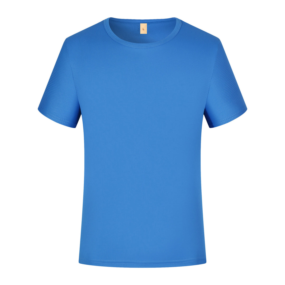 Summer Small Plaid Round Neck Short-sleeved Quick-drying T-shirt