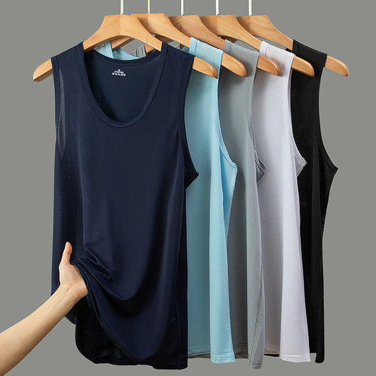 Four Seasons Fine Mesh Men's Vest Slim Fit Wide Shoulder