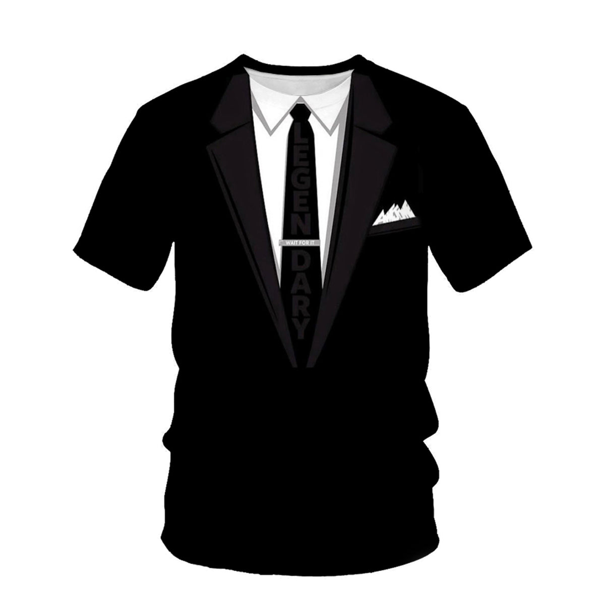 Summer T-shirt 3D Digital Printing Short Sleeve