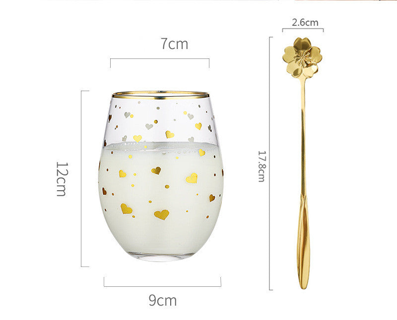 Simple Star Glass Cup Nordic Transparent Water Cup
