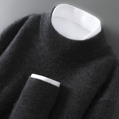 Men's Casual Loose-Fitting Cashmere Base-Layer Sweater