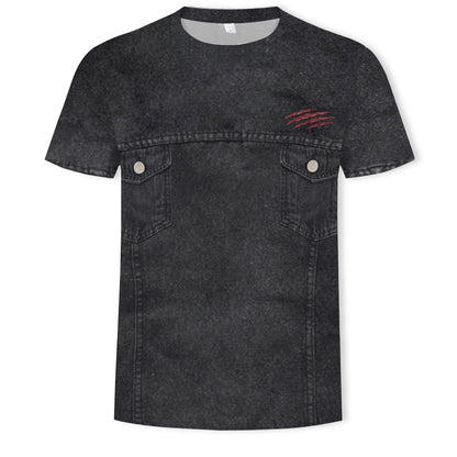 Summer T-shirt 3D Digital Printing Short Sleeve