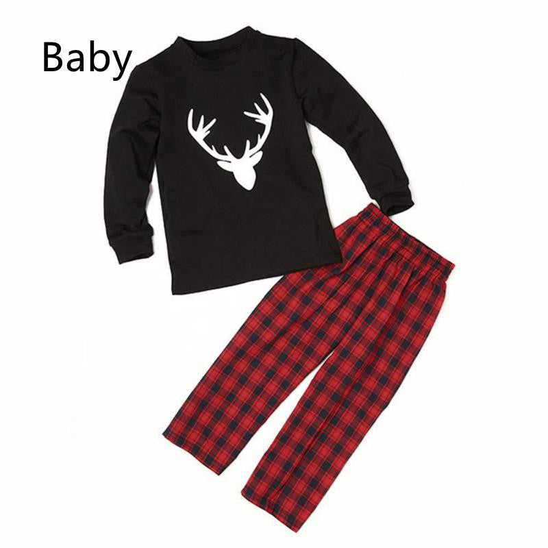 Fashion Simple Print Christmas Parent-child Suit