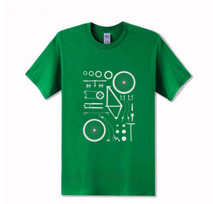 Men And Women's Fashion Casual Print Short-sleeved T-shirt