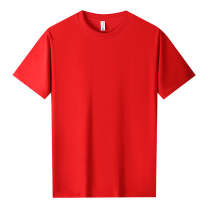 Cool Cotton Antibacterial Round Neck Short Sleeve Solid Color