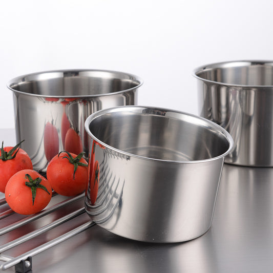 Stainless Steel Kitchenware Non-magnetic Stock Pot Seasoning Box