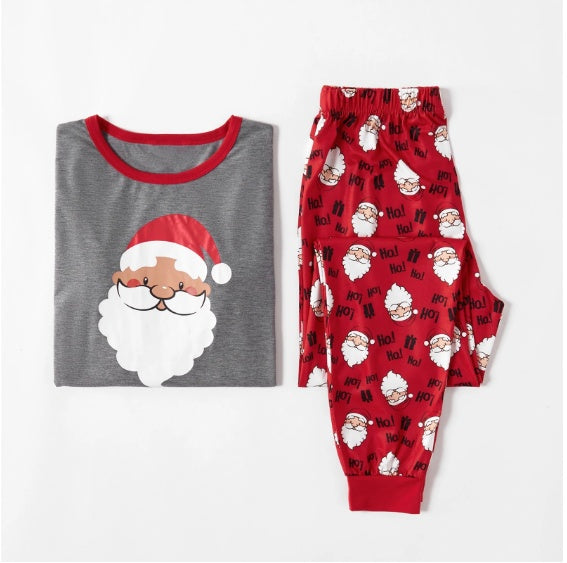 Christmas Printed Parent-child Long Sleeve Pajama Set