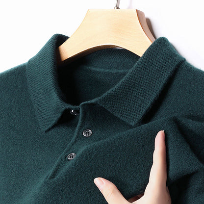 Winter Wool Lapel Long Sleeve Men