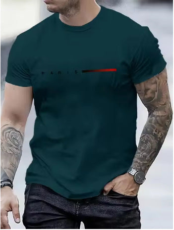 3d Printed Top Slim Fit Men