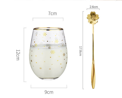 Simple Star Glass Cup Nordic Transparent Water Cup