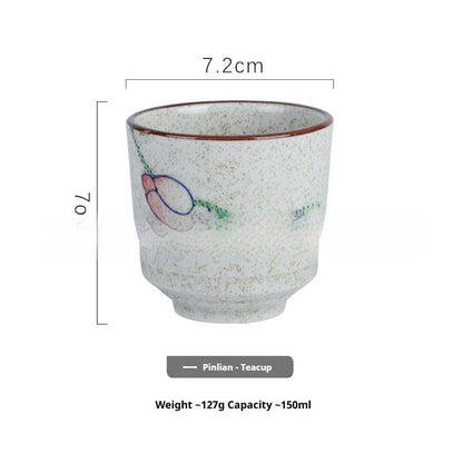 Japanese Style Hand Drawn Ceramic Kung Fu Tea Cup