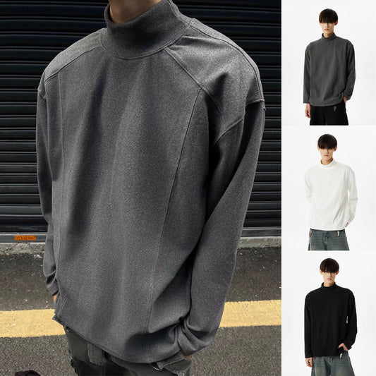 High-neck Long-sleeve Men's Thermal Base Layer