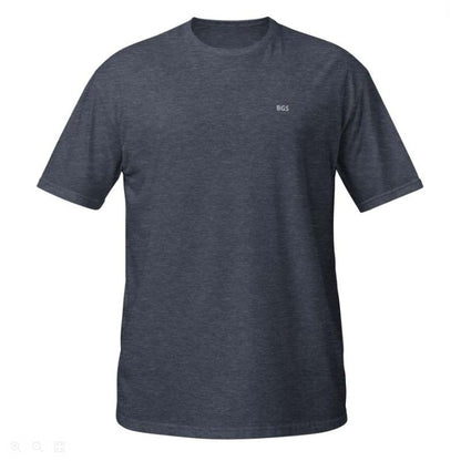 Mens Solid-Color Printed Cultural Shirt