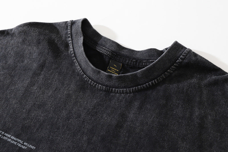 Bones Printed Loose T-shirt Men