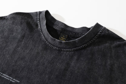 Bones Printed Loose T-shirt Men