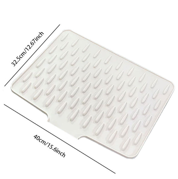 Silicone Drain Pad On Countertop Slope