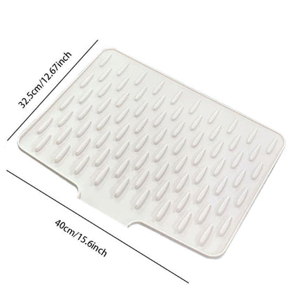 Silicone Drain Pad On Countertop Slope