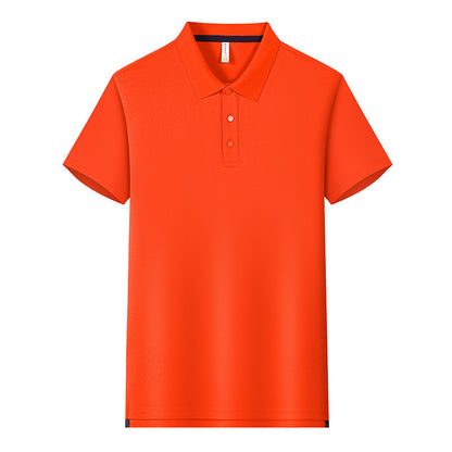 190g Tianshu Cotton Split Solid Color Polo Shirt