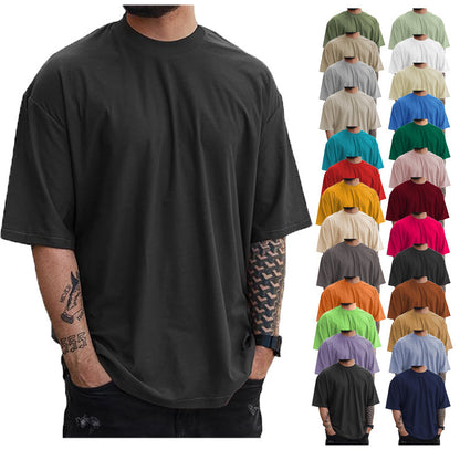Loose Plus Size Solid Color T-shirt Top