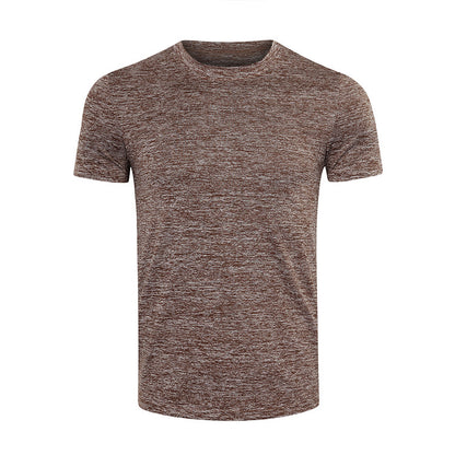 Men's Short-sleeved Solid Color Sports Quick-drying Clothes