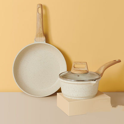 Frying Pan Wooden Handle Including Handle Screws