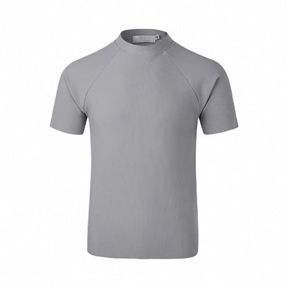 Slim-fit Casual Quick-dry Semi-high Neck Short-sleeve Undershirt
