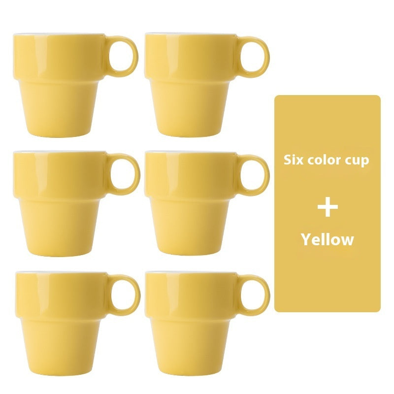 Household Convenient Storage Stacked Ceramic Cups