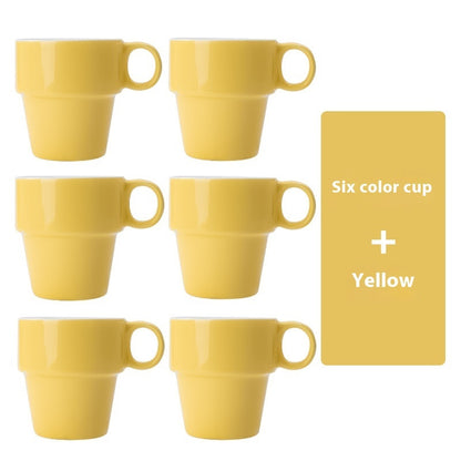 Household Convenient Storage Stacked Ceramic Cups