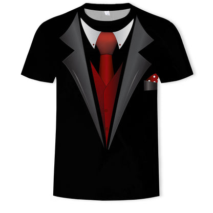 Summer T-shirt 3D Digital Printing Short Sleeve